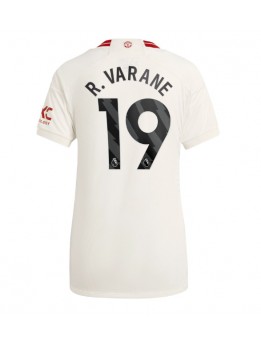 Billige Manchester United Raphael Varane #19 Tredjedrakt Dame 2023-24 Kortermet